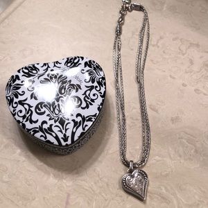 BRIGHTON sterling silver heart necklace
